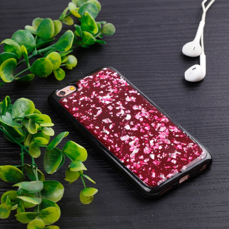 For iPhone 6 & 6s Gold Foil TPU Protective Back Cover Case