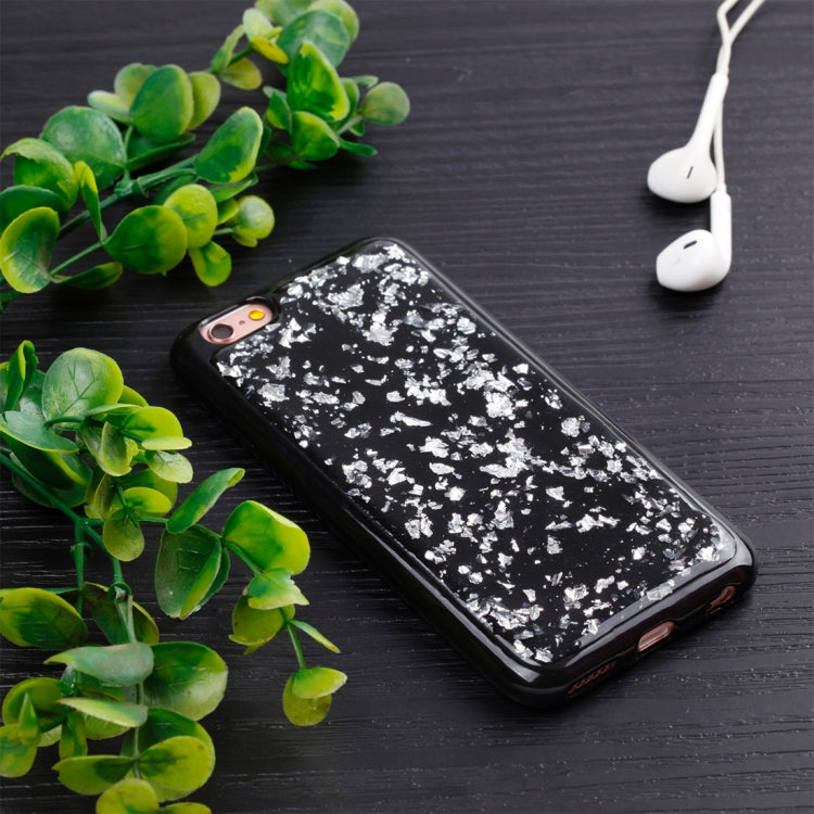For iPhone 6 & 6s Gold Foil TPU Protective Back Cover Case