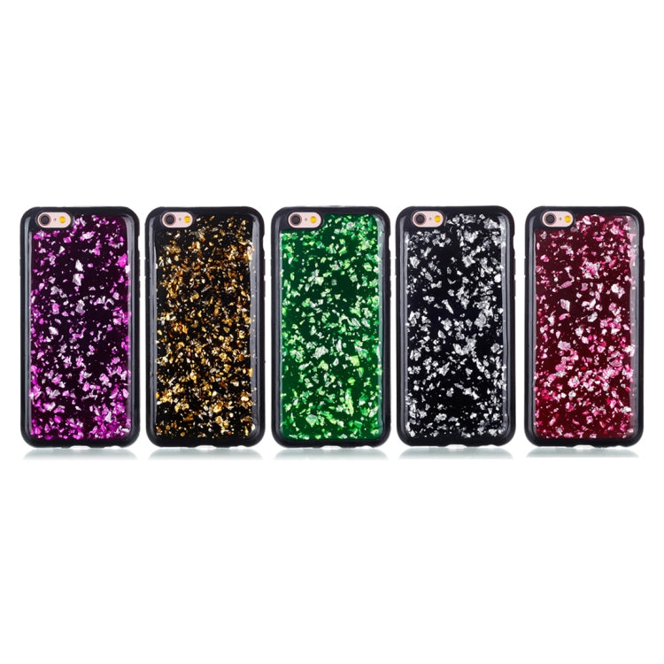 For iPhone 6 & 6s Gold Foil TPU Protective Back Cover Case