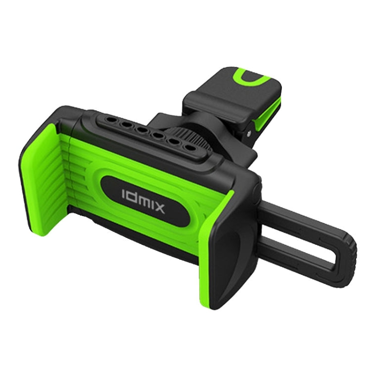 IDMIX M01 Universal Perfume Groove Car Air Vent Mount Phone Navigation Holder(Black + Green), For iPhone, Samsung, Sony, Huawei, Xiaomi and Other Smartphones