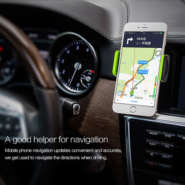 IDMIX M01 Universal Perfume Groove Car Air Vent Mount Phone Navigation Holder(Black + Green), For iPhone, Samsung, Sony, Huawei, Xiaomi and Other Smartphones