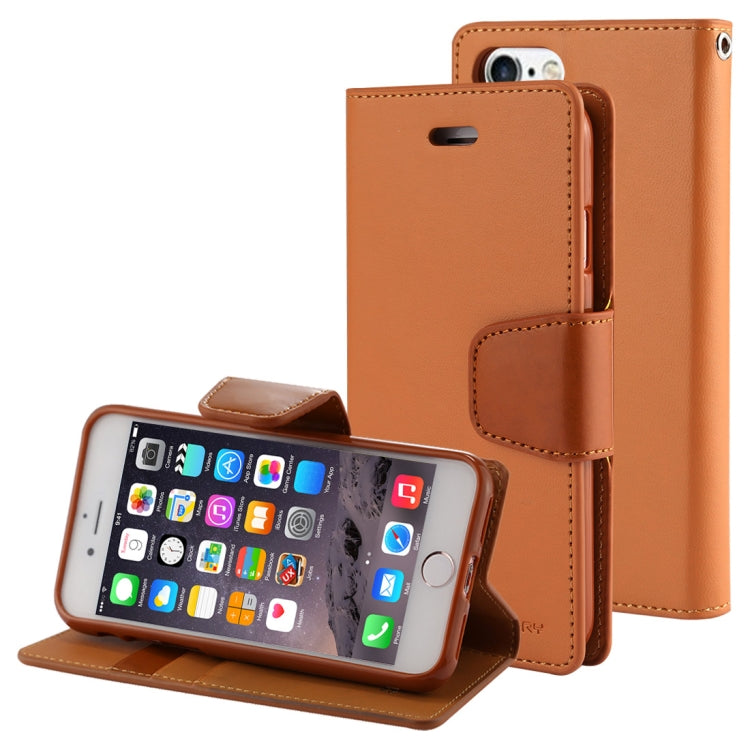 GOOSPERY SONATA DIARY Series for iPhone 6 & 6s Horizontal Flip Leather Case with Holder & Card Slots & Wallet