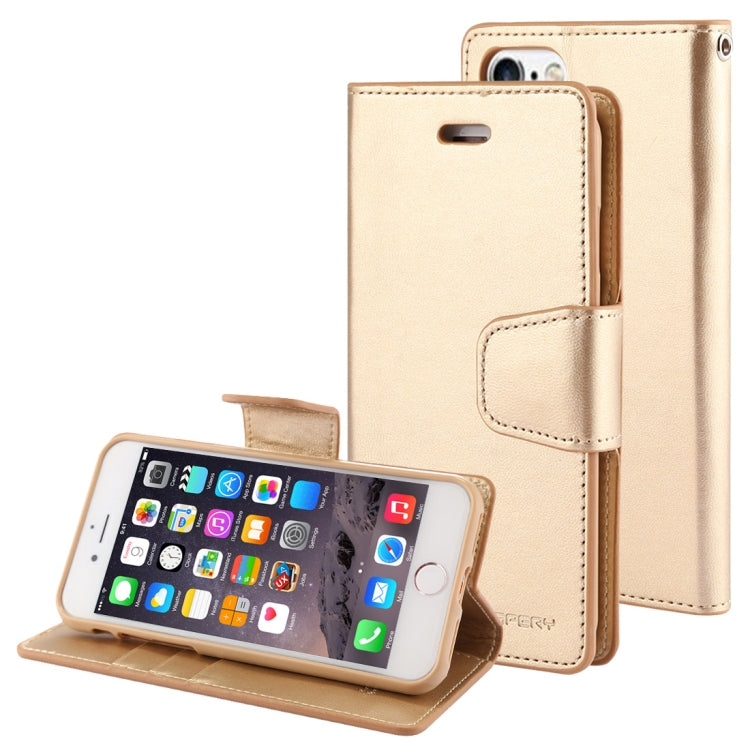 GOOSPERY SONATA DIARY Series for iPhone 6 & 6s Horizontal Flip Leather Case with Holder & Card Slots & Wallet