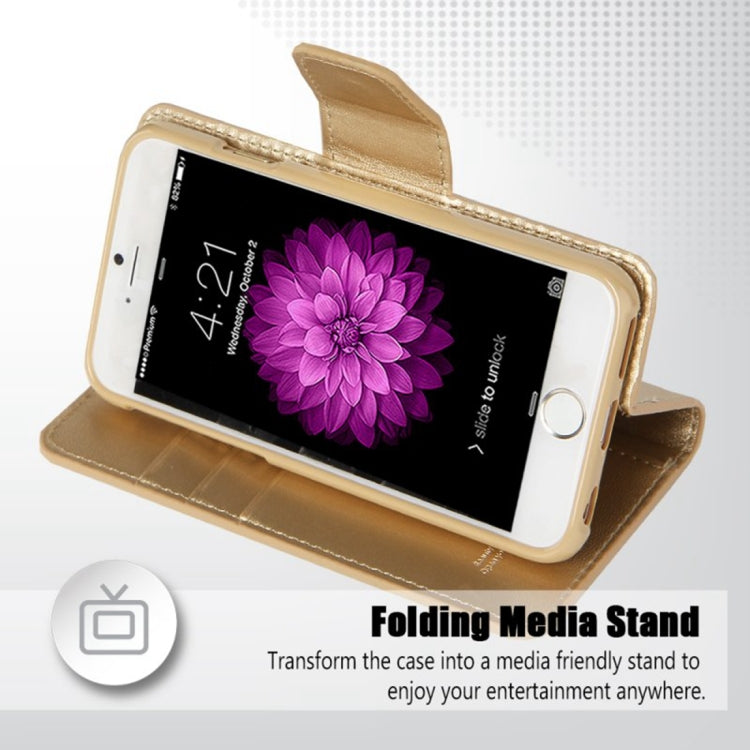 GOOSPERY SONATA DIARY Series for iPhone 6 & 6s Horizontal Flip Leather Case with Holder & Card Slots & Wallet