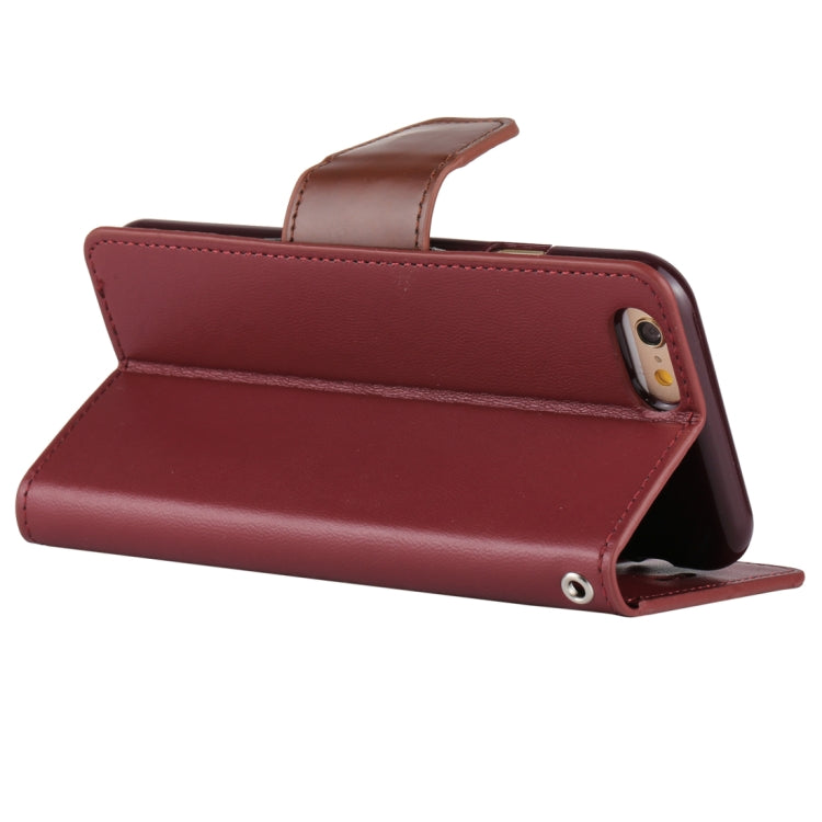GOOSPERY SONATA DIARY Series for iPhone 6 & 6s Horizontal Flip Leather Case with Holder & Card Slots & Wallet