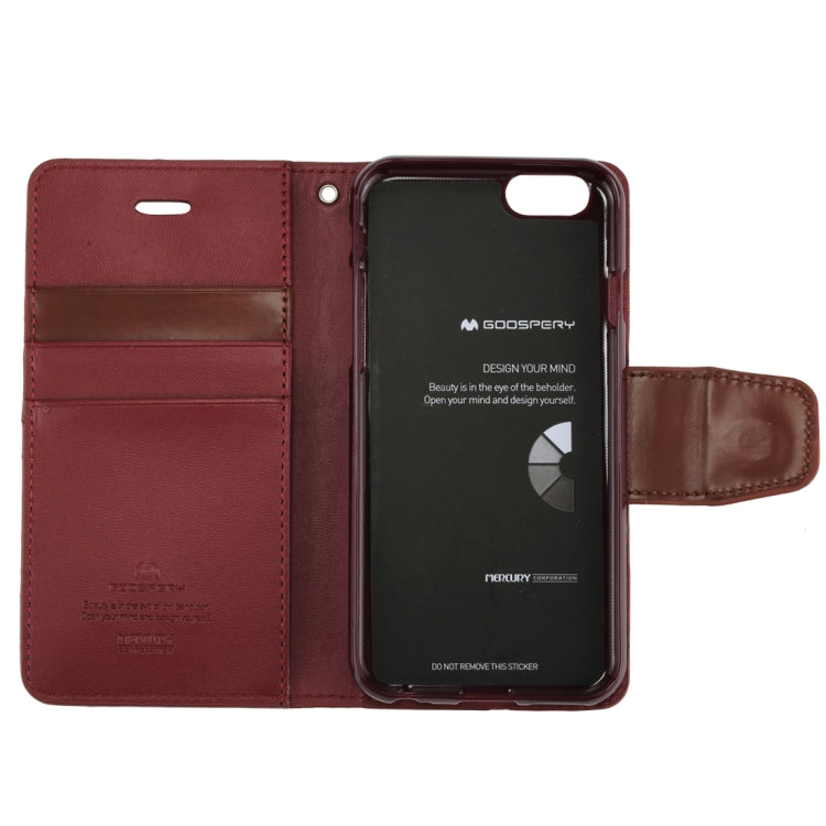 GOOSPERY SONATA DIARY Series for iPhone 6 & 6s Horizontal Flip Leather Case with Holder & Card Slots & Wallet