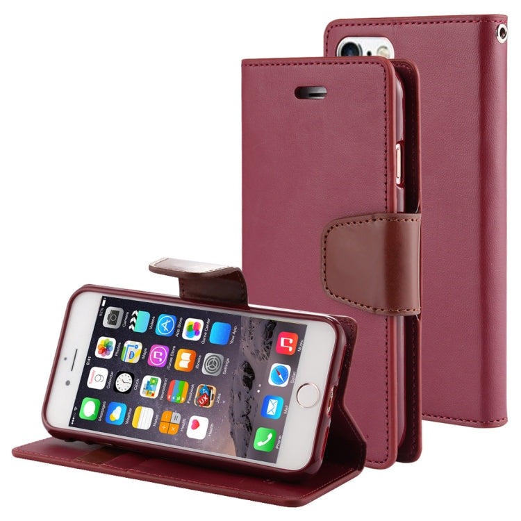 GOOSPERY SONATA DIARY Series for iPhone 6 & 6s Horizontal Flip Leather Case with Holder & Card Slots & Wallet