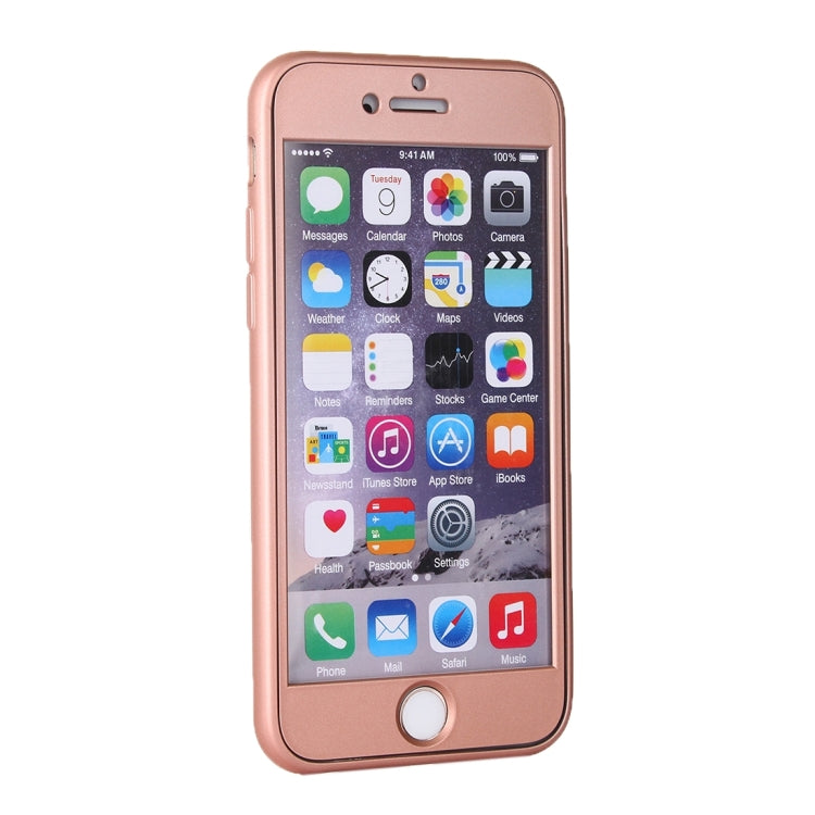 For iPhone 6 & 6s 360 Degree Shockproof Oil Spout Silicone Back Case + PC Cover Combination Protective Case