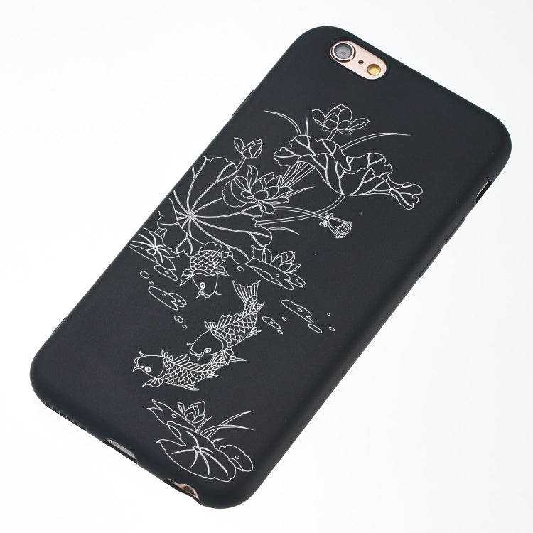 Lotus Pond Painted Pattern Soft TPU Case for iPhone 6 & 6s