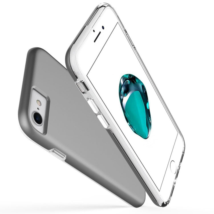 For iPhone 6 & 6s PC + TPU Chrome Plated Press Button Protective Back Cover Case