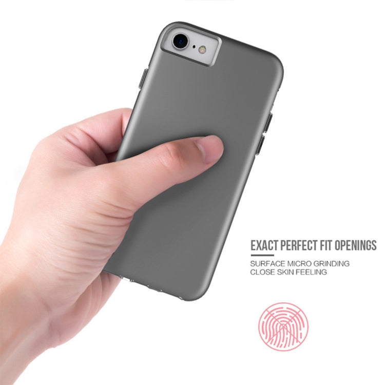 For iPhone 6 & 6s PC + TPU Chrome Plated Press Button Protective Back Cover Case