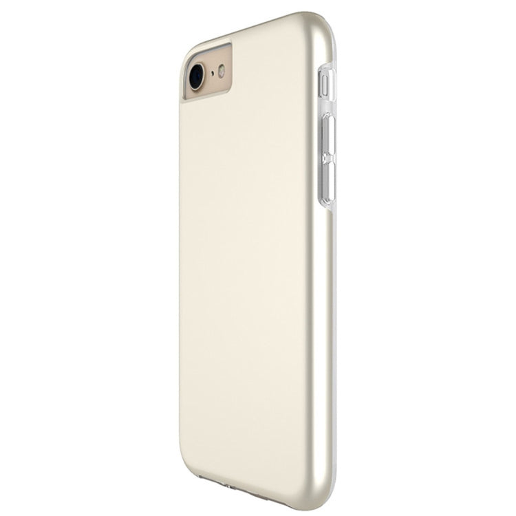 For iPhone 6 & 6s PC + TPU Chrome Plated Press Button Protective Back Cover Case