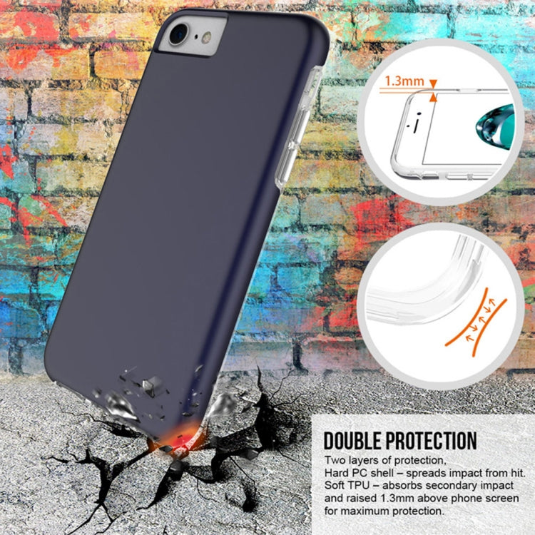 For iPhone 6 & 6s PC + TPU Chrome Plated Press Button Protective Back Cover Case