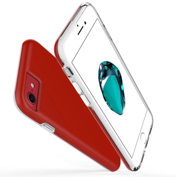 For iPhone 6 & 6s PC + TPU Chrome Plated Press Button Protective Back Cover Case