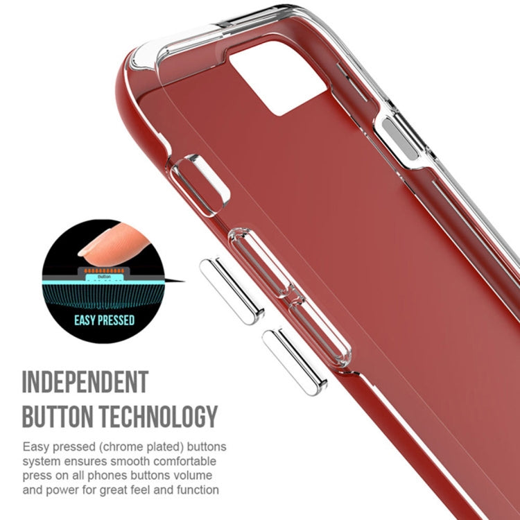 For iPhone 6 & 6s PC + TPU Chrome Plated Press Button Protective Back Cover Case