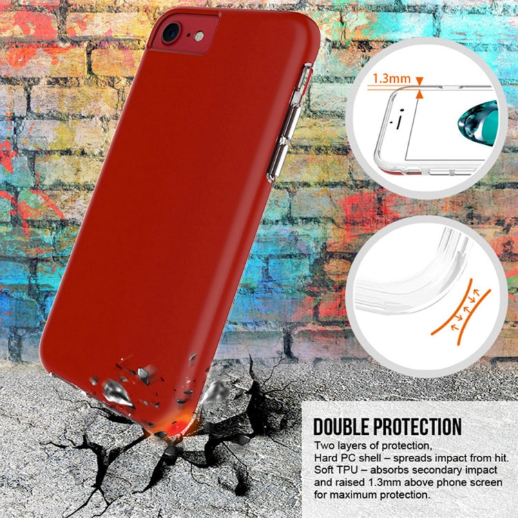 For iPhone 6 & 6s PC + TPU Chrome Plated Press Button Protective Back Cover Case