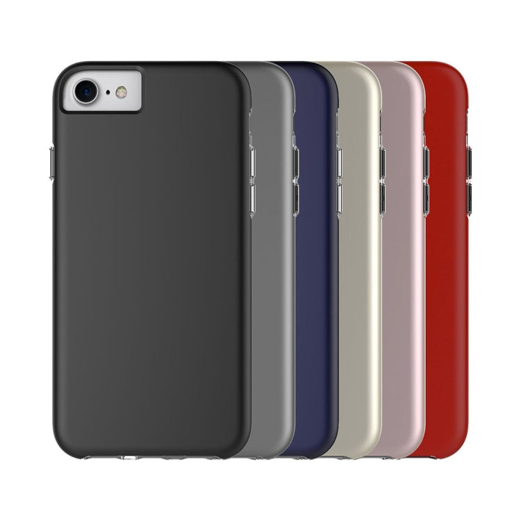 For iPhone 6 & 6s PC + TPU Chrome Plated Press Button Protective Back Cover Case