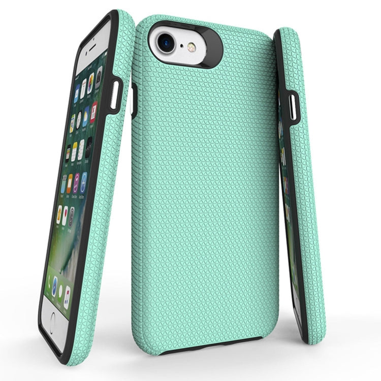 For iPhone 6 & 6s PC + TPU Chrome Plated Press Button Anti-slip Protective Back Cover Case