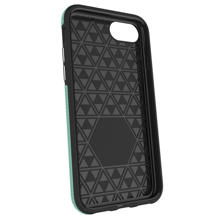 For iPhone 6 & 6s PC + TPU Chrome Plated Press Button Anti-slip Protective Back Cover Case