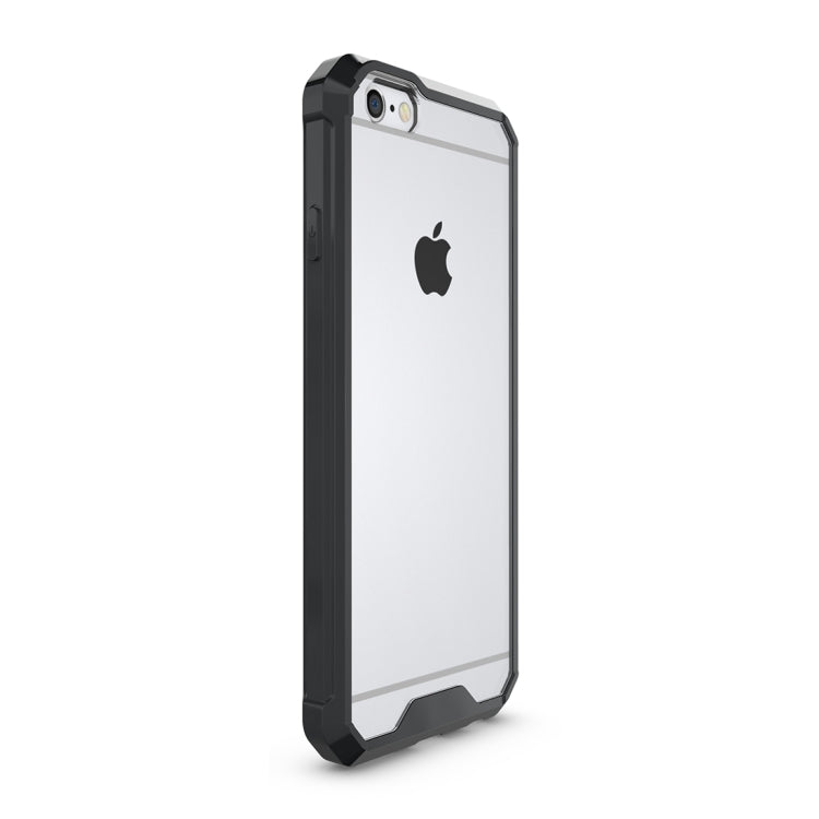 For iPhone 6 & 6s Shockproof Acrylic + TPU Transparent Armor Protective Case
