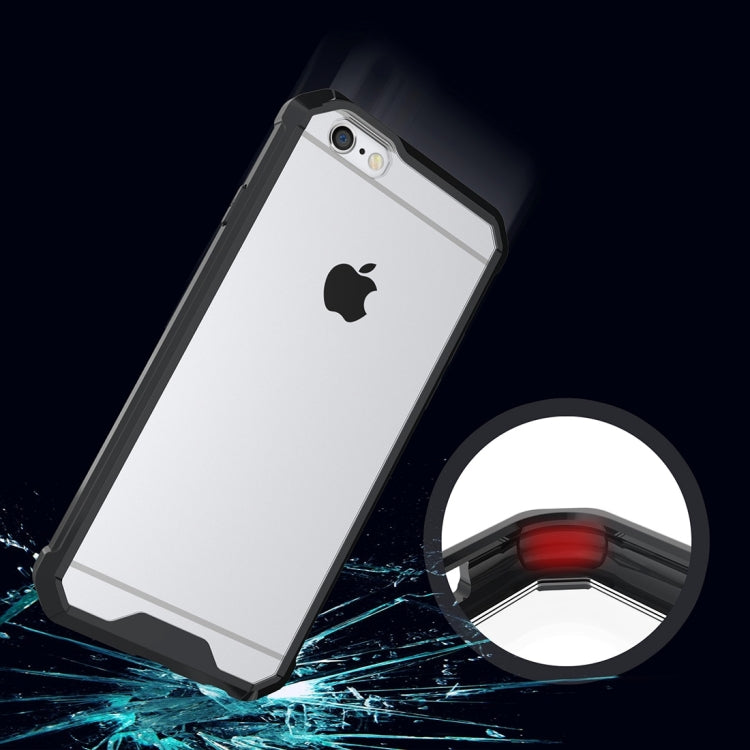 For iPhone 6 & 6s Shockproof Acrylic + TPU Transparent Armor Protective Case