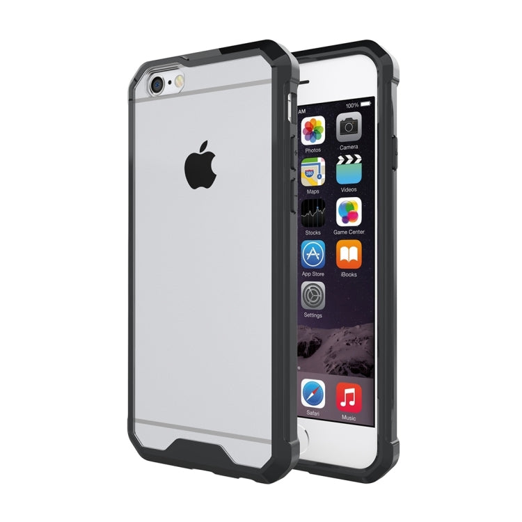 For iPhone 6 & 6s Shockproof Acrylic + TPU Transparent Armor Protective Case