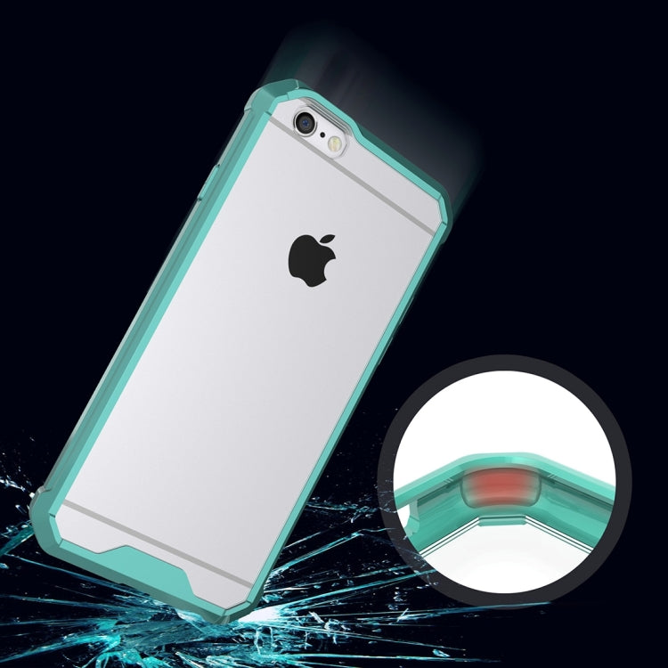 For iPhone 6 & 6s Shockproof Acrylic + TPU Transparent Armor Protective Case