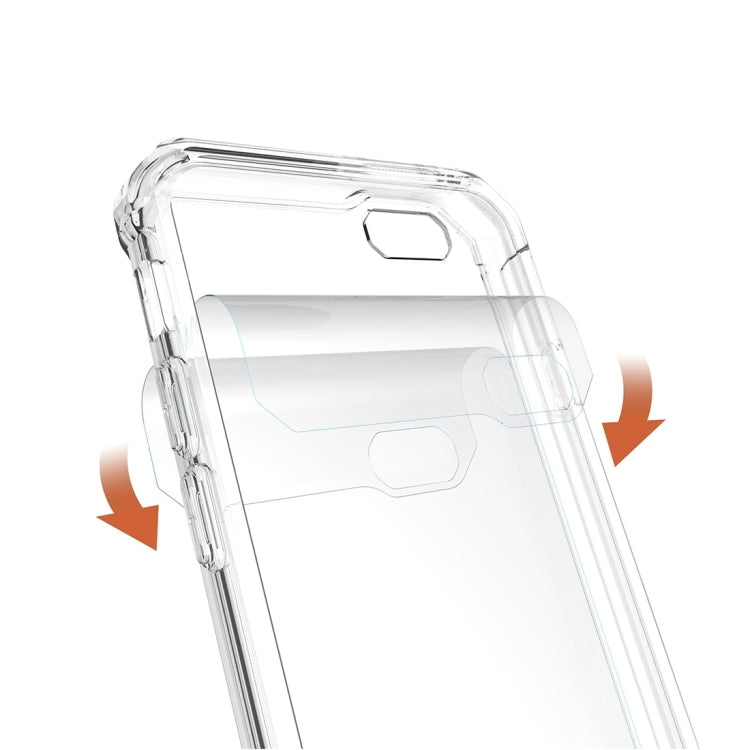 For iPhone 6 & 6s Shockproof Acrylic + TPU Transparent Armor Protective Case
