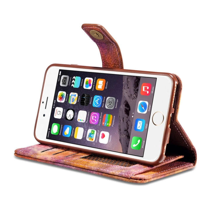 For iPhone 6 & 6s Retro Literary Forest Series Horizontal Flip Leather Case with Holder & Card Slot & Wallet & Photo Frame