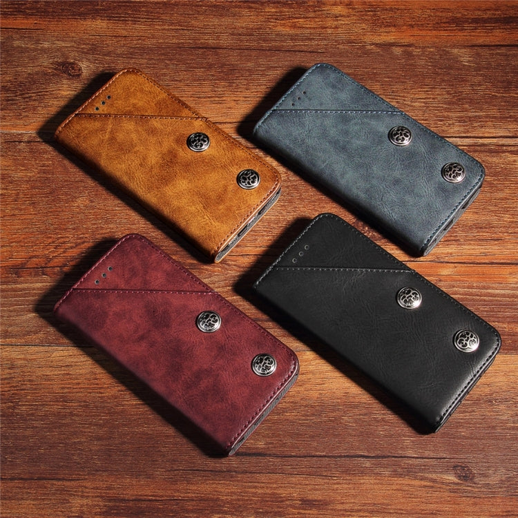 For iPhone 6 & 6s Bronze Texture Casual Style Horizontal Flip Leather Case with Holder & Card Slots