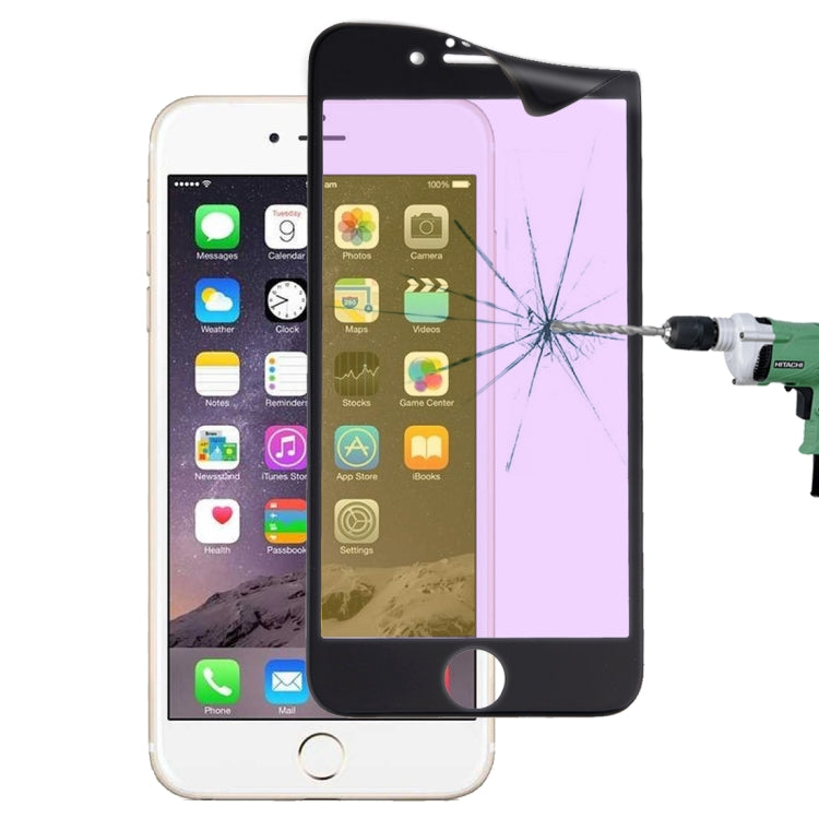 Ultra Thin 9H 3D Anti Blue-ray Full Screen Carbon Fiber Tempered Glass Film for  iPhone 6 & 6s