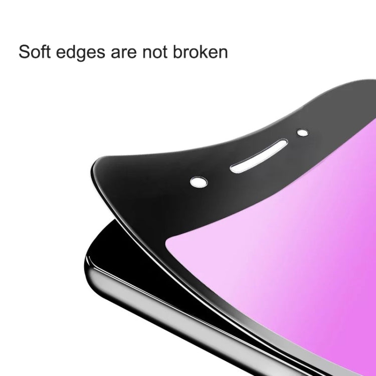 Ultra Thin 9H 3D Anti Blue-ray Full Screen Carbon Fiber Tempered Glass Film for  iPhone 6 & 6s