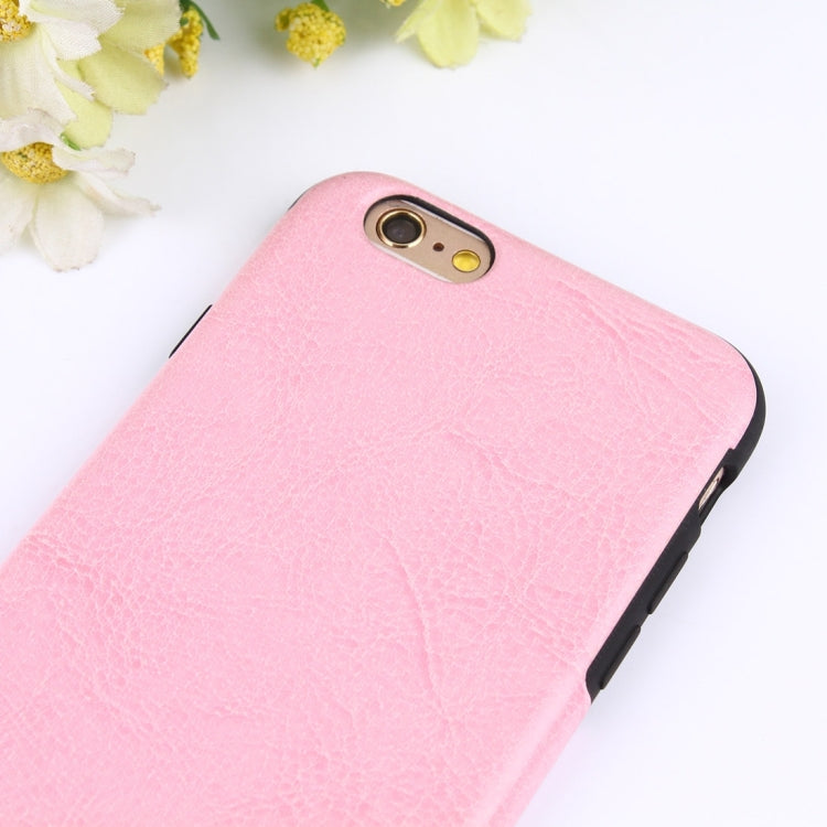 For iPhone 6 & 6s Crazy Horse Texture TPU + PU Protective Case