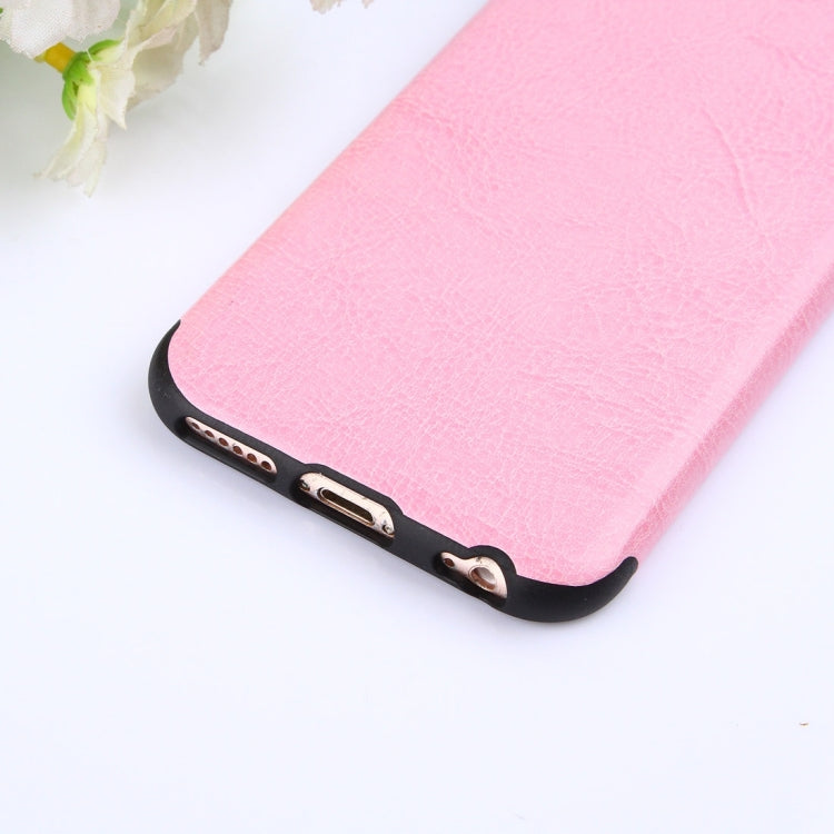 For iPhone 6 & 6s Crazy Horse Texture TPU + PU Protective Case