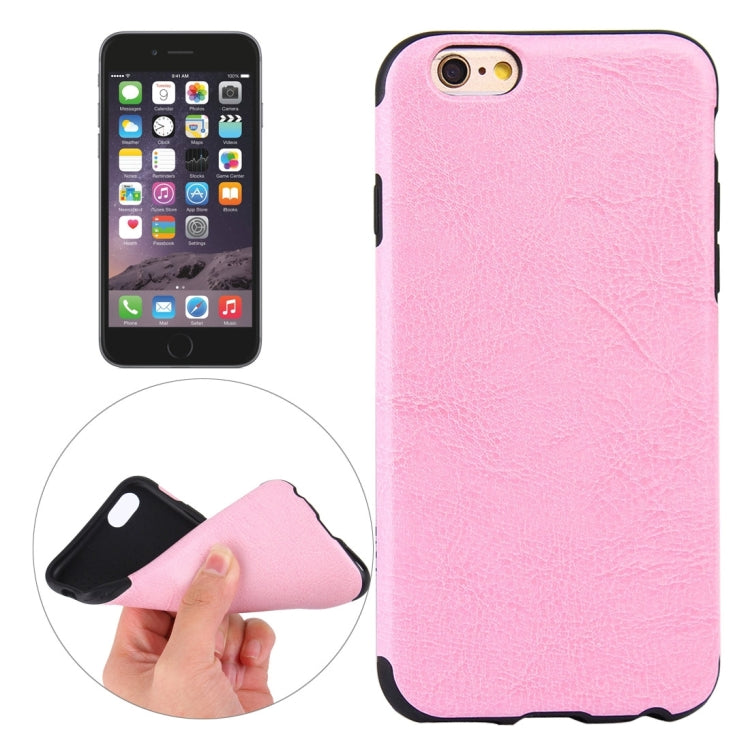 For iPhone 6 & 6s Crazy Horse Texture TPU + PU Protective Case