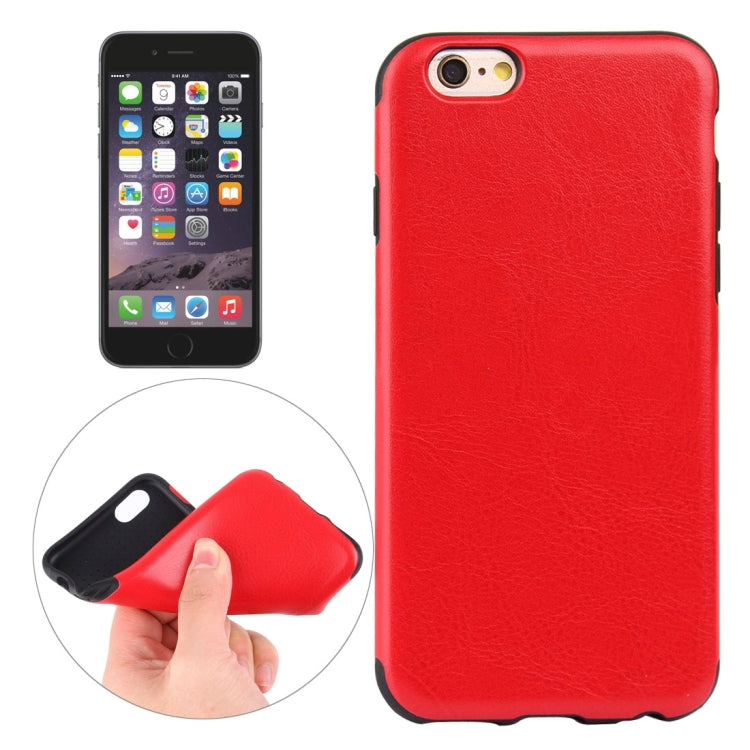 For iPhone 6 & 6s Crazy Horse Texture TPU + PU Protective Case