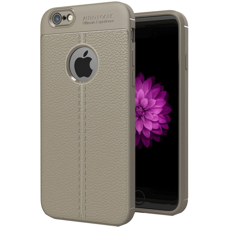 For iPhone 6 & 6s Litchi Texture TPU Protective Back Cover Case