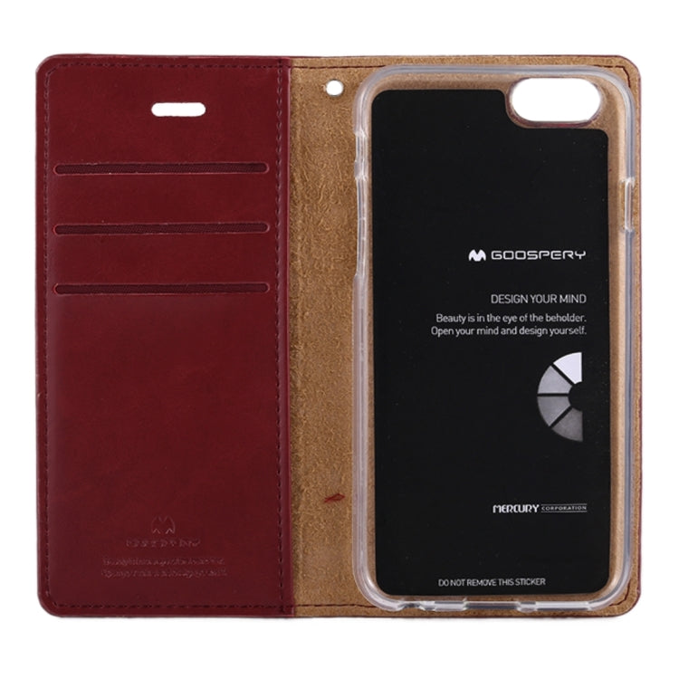 GOOSPERY BLUE MOON FLIP for iPhone 6 & 6s Crazy Horse Texture PU + TPU Horizontal Flip Leather Case with Holder & Card Slots & Wallet