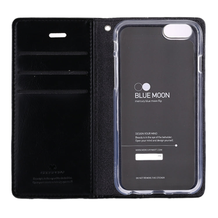 GOOSPERY BLUE MOON FLIP for iPhone 6 & 6s Crazy Horse Texture PU + TPU Horizontal Flip Leather Case with Holder & Card Slots & Wallet