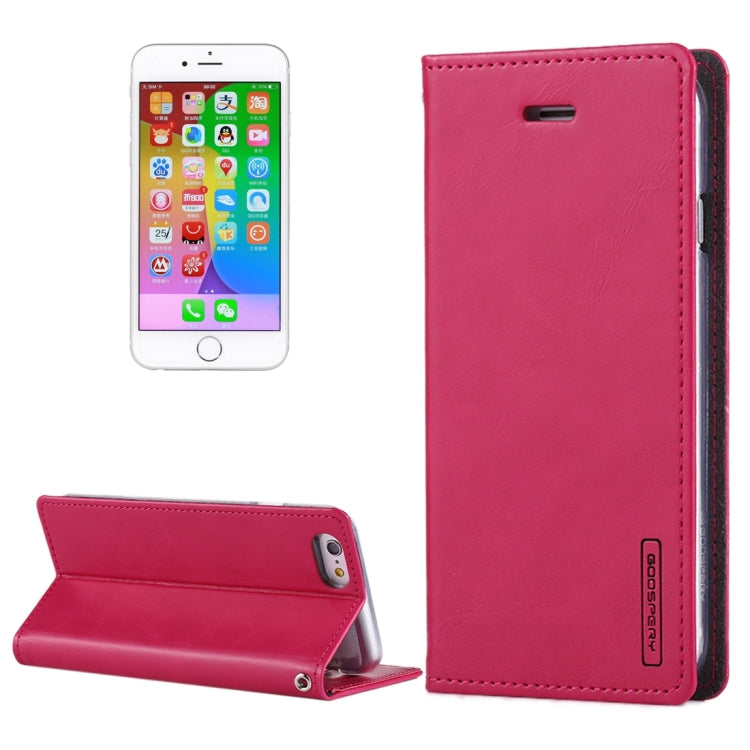 GOOSPERY BLUE MOON FLIP for iPhone 6 & 6s Crazy Horse Texture PU + TPU Horizontal Flip Leather Case with Holder & Card Slots & Wallet