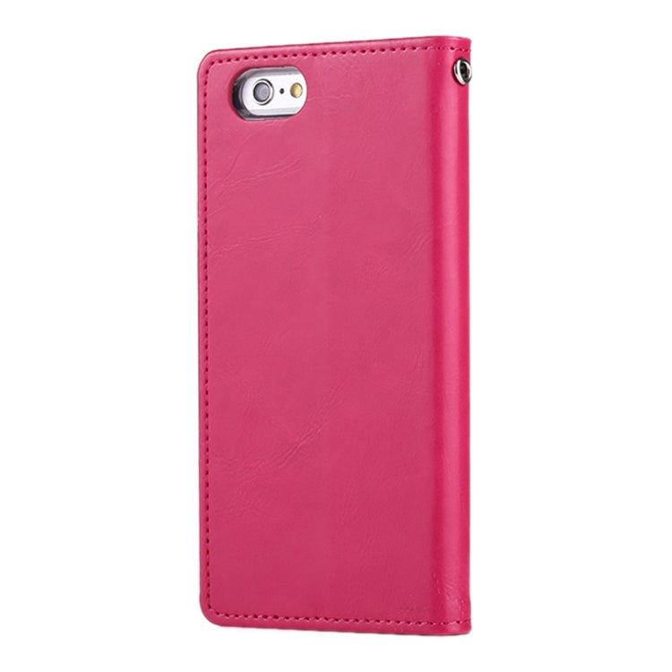GOOSPERY BLUE MOON FLIP for iPhone 6 & 6s Crazy Horse Texture PU + TPU Horizontal Flip Leather Case with Holder & Card Slots & Wallet