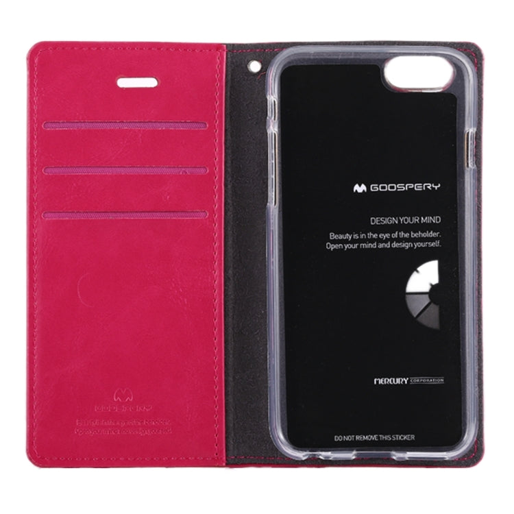 GOOSPERY BLUE MOON FLIP for iPhone 6 & 6s Crazy Horse Texture PU + TPU Horizontal Flip Leather Case with Holder & Card Slots & Wallet