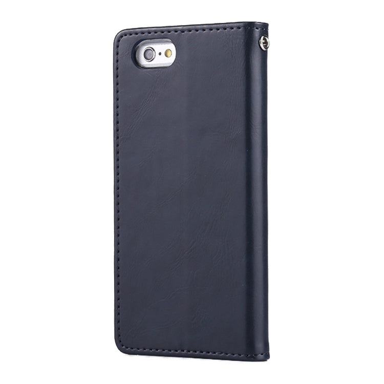 GOOSPERY BLUE MOON FLIP for iPhone 6 & 6s Crazy Horse Texture PU + TPU Horizontal Flip Leather Case with Holder & Card Slots & Wallet