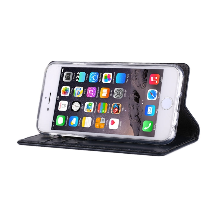 GOOSPERY BLUE MOON FLIP for iPhone 6 & 6s Crazy Horse Texture PU + TPU Horizontal Flip Leather Case with Holder & Card Slots & Wallet