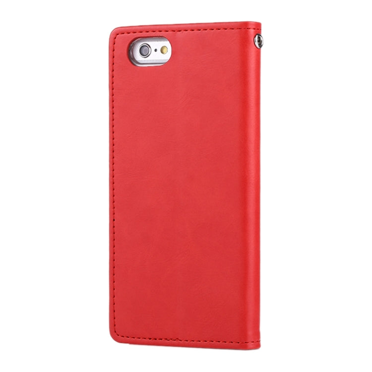 GOOSPERY BLUE MOON FLIP for iPhone 6 & 6s Crazy Horse Texture PU + TPU Horizontal Flip Leather Case with Holder & Card Slots & Wallet