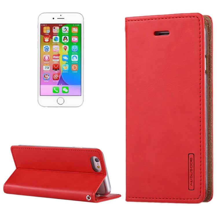 GOOSPERY BLUE MOON FLIP for iPhone 6 & 6s Crazy Horse Texture PU + TPU Horizontal Flip Leather Case with Holder & Card Slots & Wallet