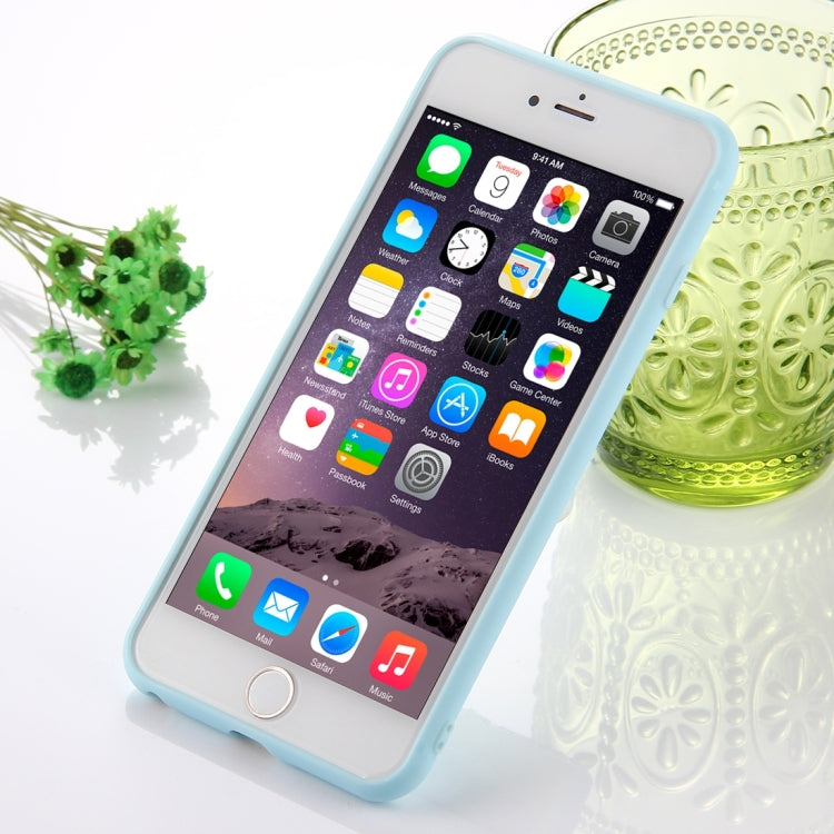 For iPhone 6 & 6s Ice Cream Pattern Squeeze Rebound Squishy Dropproof Protective Back Cover Case(Blue)