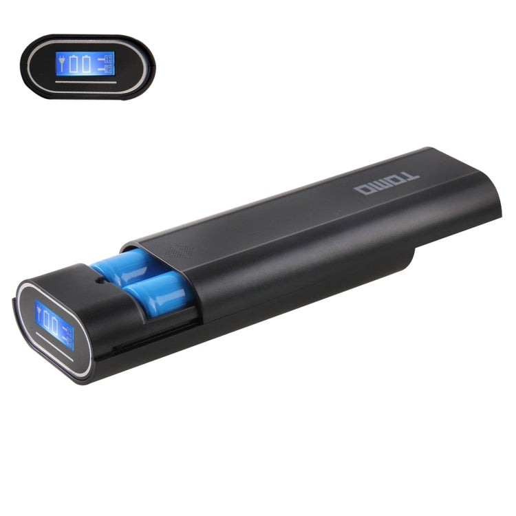 TOMO M2 DIY 2 x 18650 Batteries (Not Included) Power Bank Shell Box with Display & 2 USB Output