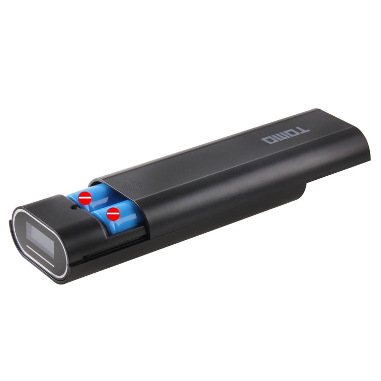 TOMO M2 DIY 2 x 18650 Batteries (Not Included) Power Bank Shell Box with Display & 2 USB Output