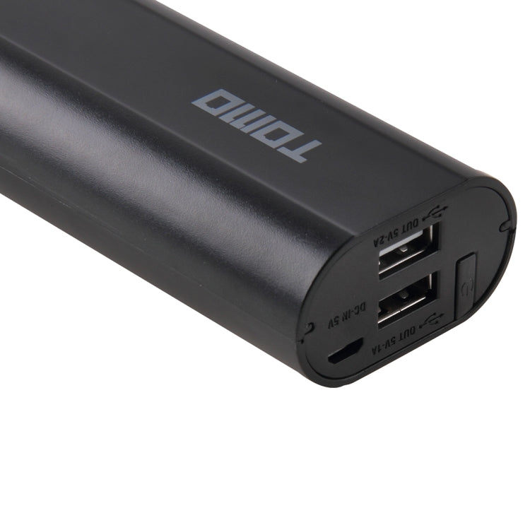 TOMO M2 DIY 2 x 18650 Batteries (Not Included) Power Bank Shell Box with Display & 2 USB Output
